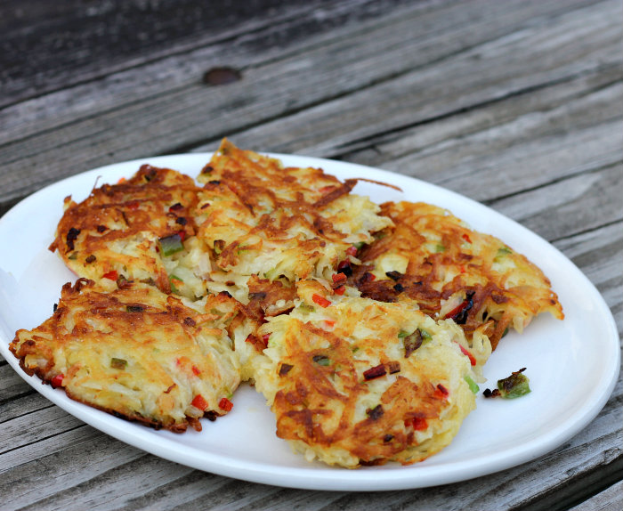 Potato and pepper fritters