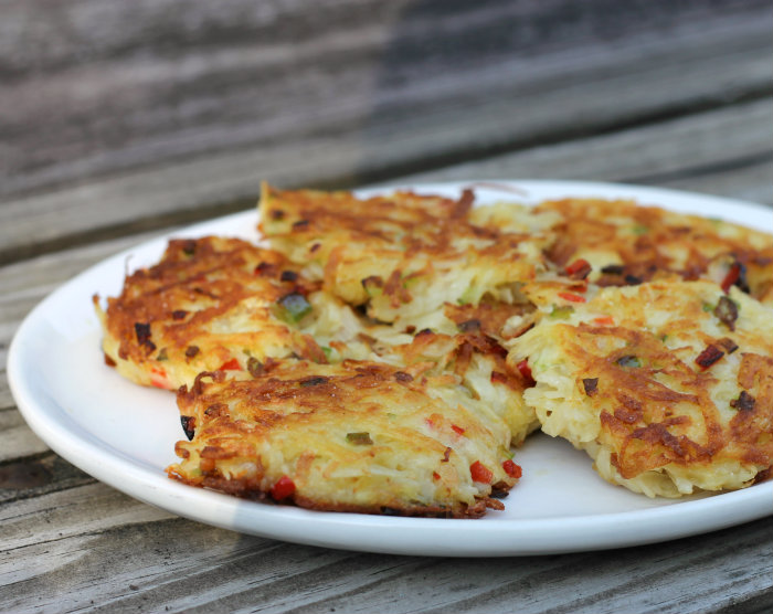 Potato and pepper fritters