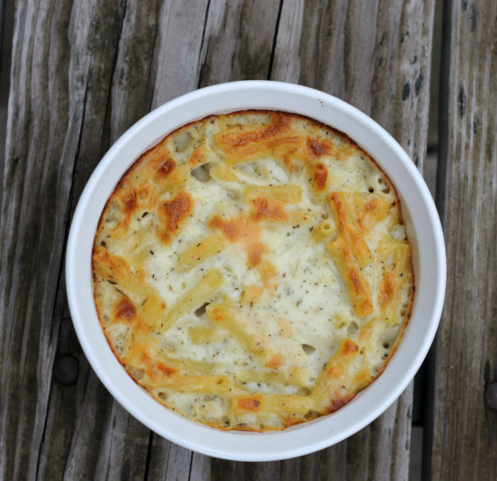 Baked Italian macaroni and cheese