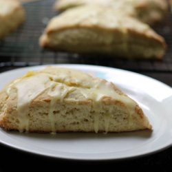 Lime Scones with Orange Icing