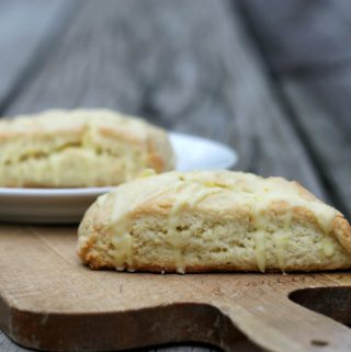 Lime Scones with Orange Icing