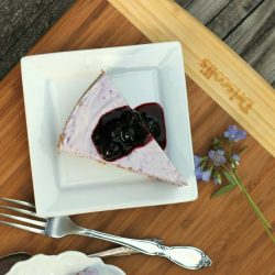 Frozen blueberry cheesecake