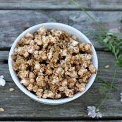 Skillet granola popcorn