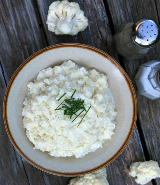 Garlic mashed Cauliflower
