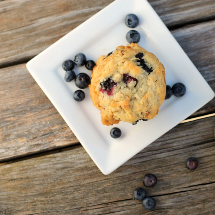 Blueberry coconut pecan cookies