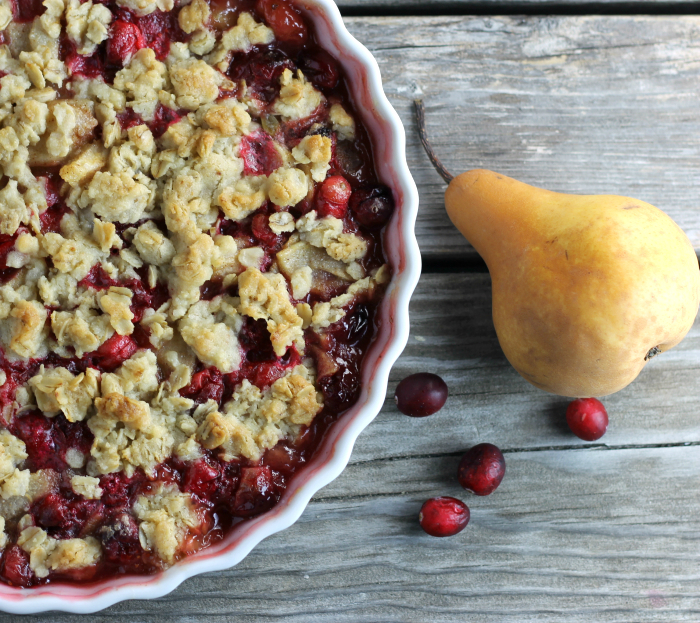 Pear Cranberry Crumble