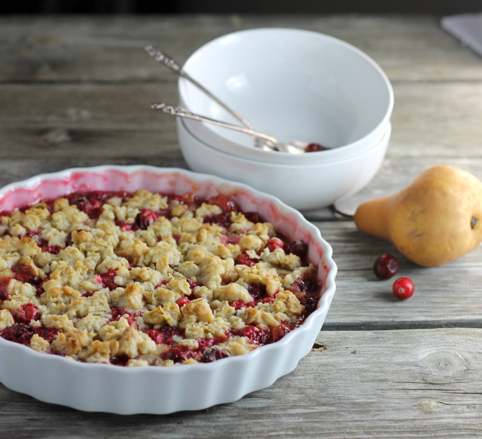 Pear Cranberry Crumble