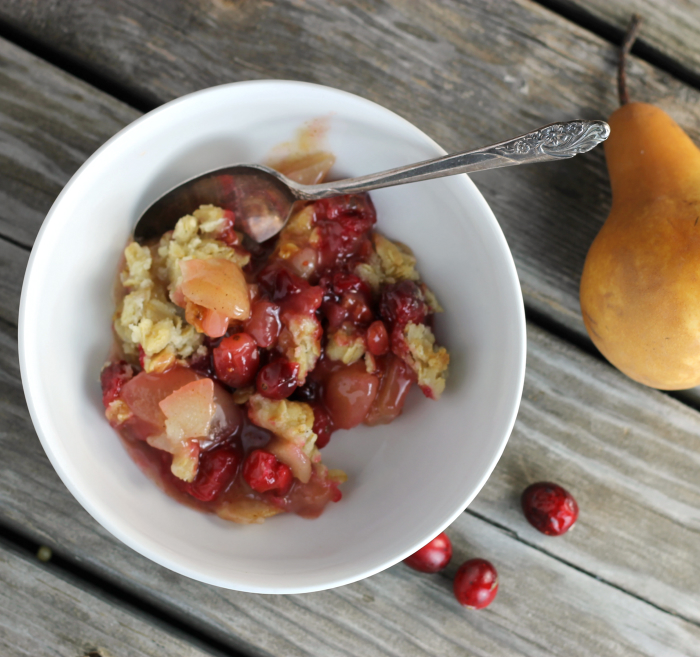 Pear Cranberry Crumble