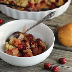 Pear Cranberry Crumble