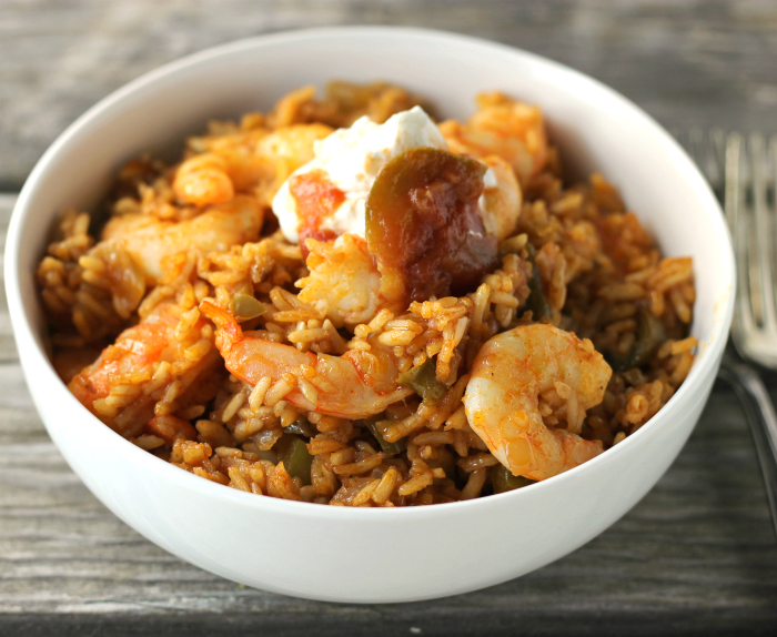 Mexican Shrimp Fried Rice