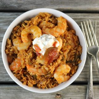 Mexican Shrimp Fried Rice