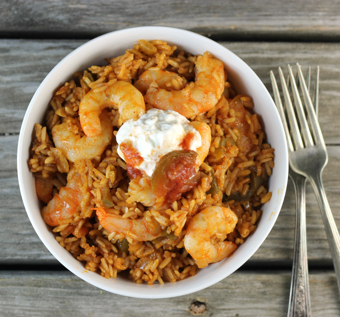 Mexican Shrimp Fried Rice