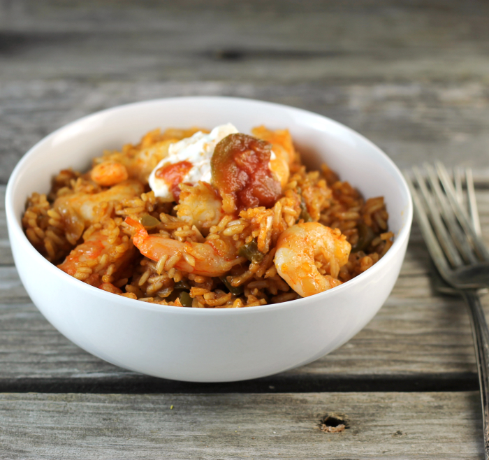 Mexican Shrimp Fried Rice