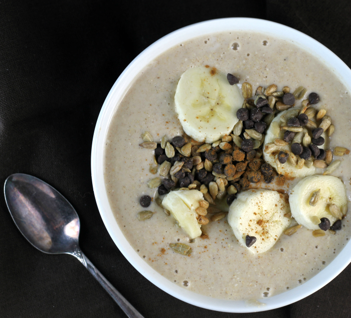 Banana Oatmeal Smoothie Bow