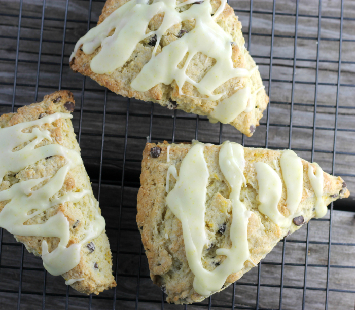 Orange chocolate chip scones