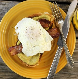 Avocado Toast with Bacon and Egg