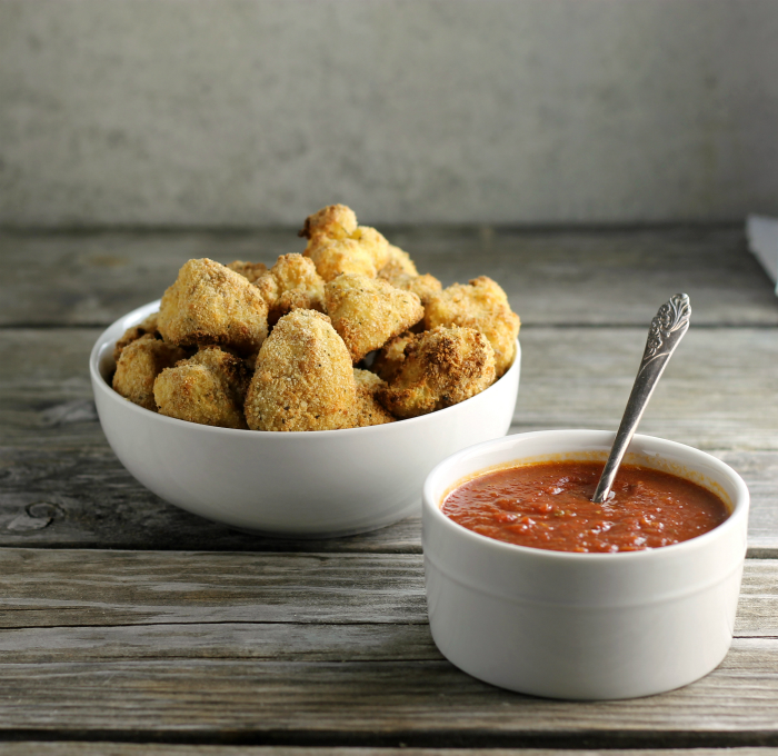 Baked Italian Breaded Cauliflower Bites