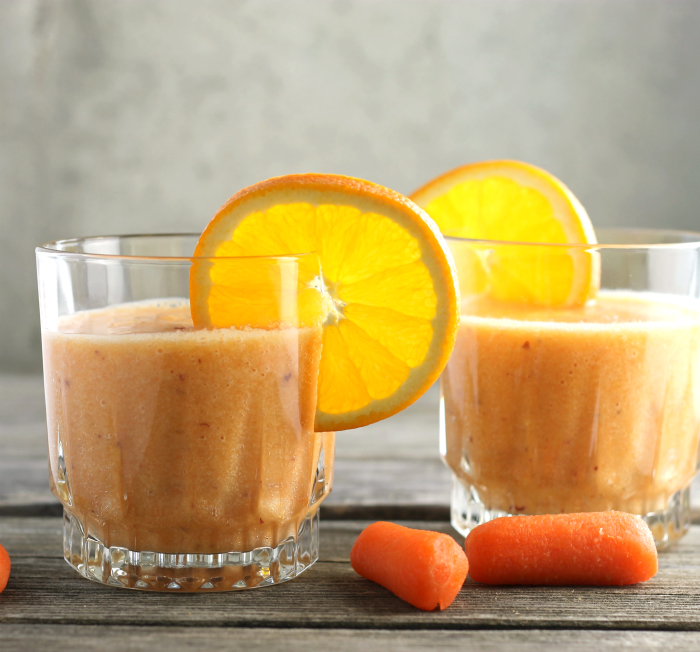 Carrot Orange Apple Banana Ginger Smoothie