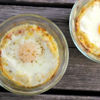 Baked Leftover Mashed Potatoes with Eggs