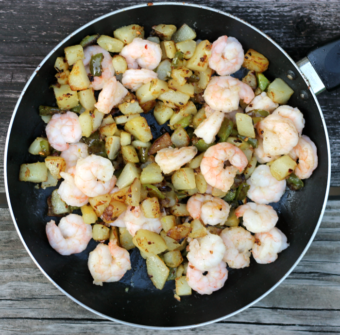 Shrimp Potato Skillet