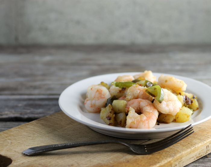 Shrimp Potato Skillet