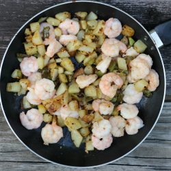 Shrimp Potato Skillet