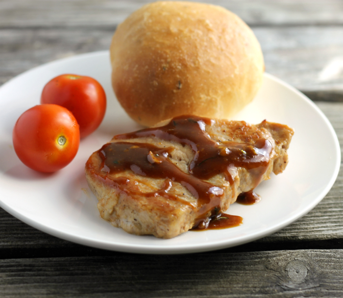 Pork Loin Chops with Honey Dijon Mustard Sauce