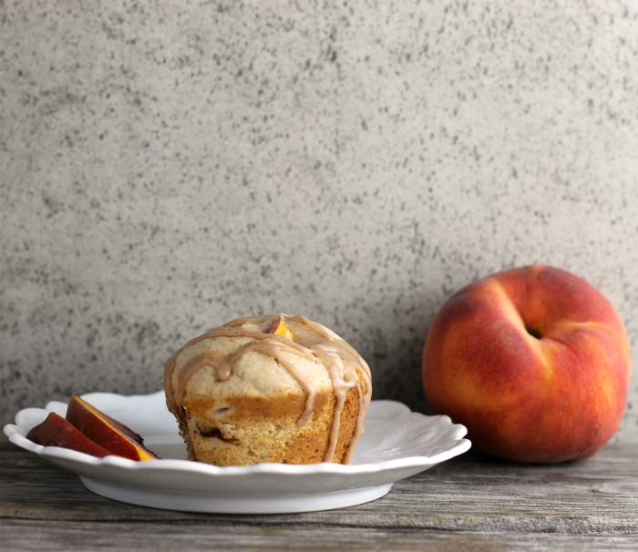 Cream Cheese Peach Muffins