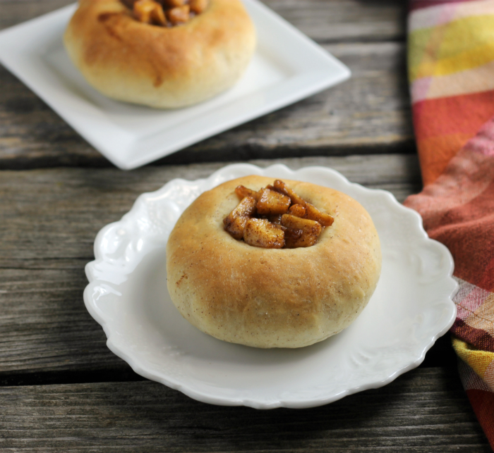 Caramelized Apple Topped Buns