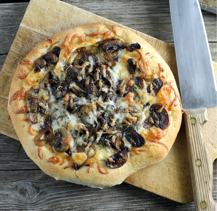 Caramelized Onion & Mushroom Pizza