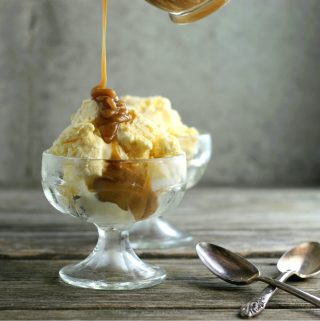 Peanut butter ice cream topping takes only minutes to make and you will probably have all the ingredients in your kitchen.