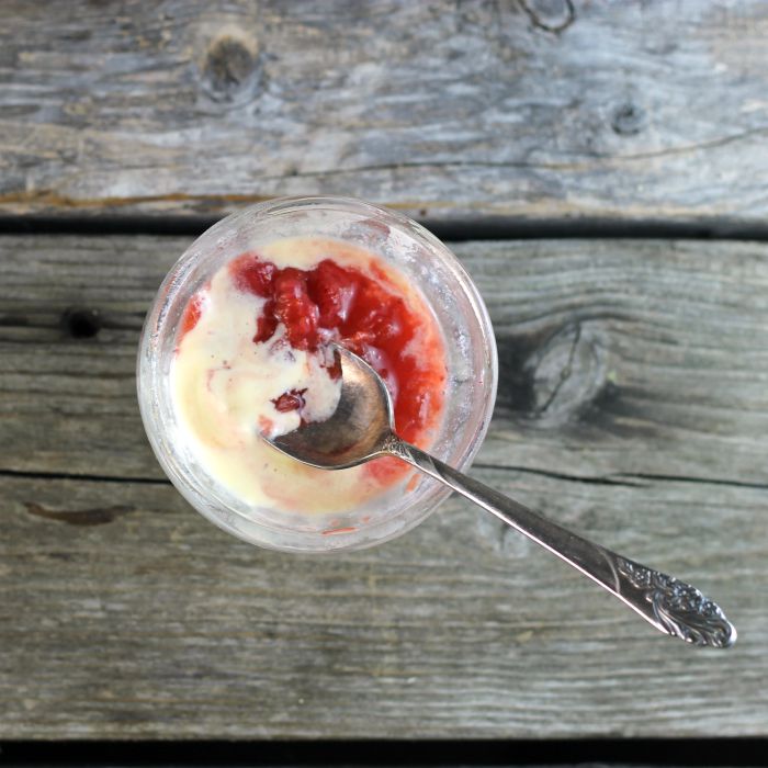 Strawberry rhubarb sauce is a sweet and tart sauce that makes the perfect topping for ice cream, pancakes, angel food cake, and the list can go on and on.