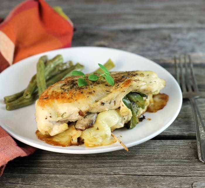 Italian stuffed chicken breast is made with a few ingredients but is full of flavor and is a perfect meal for during your busy work week.