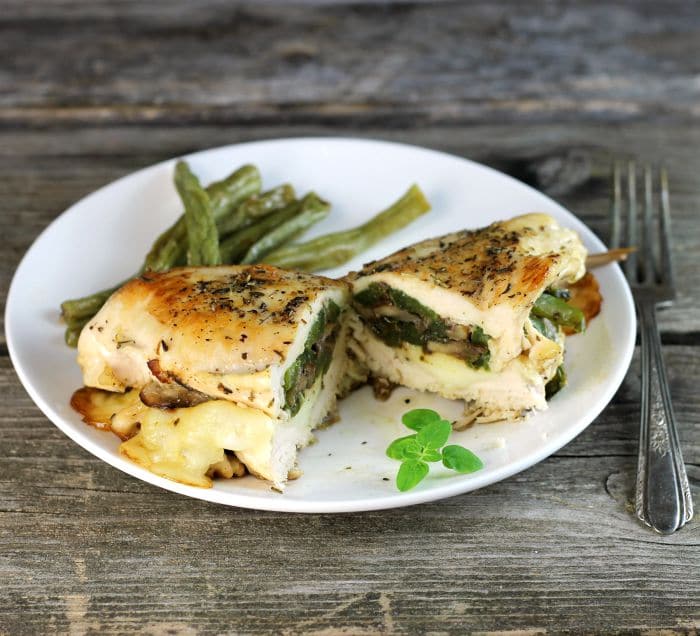 Italian stuffed chicken breast is made with a few ingredients but is full of flavor and is a perfect meal for during your busy work week.