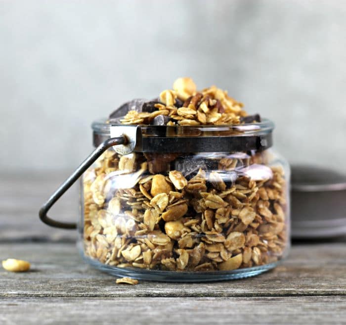 Honey Nut Granola makes a nutritional breakfast or snack at any time of the day. It's delicious to eat and is so easy to make.