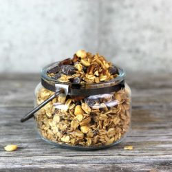 Honey Nut Granola makes a nutritional breakfast or snack at any time of the day. It's delicious to eat and is so easy to make.