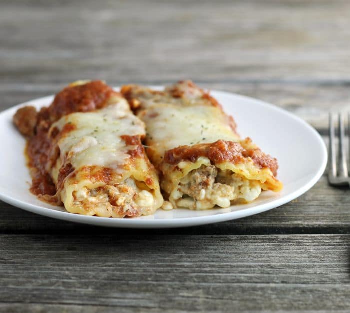 Baked Italian Sausage Manicotti