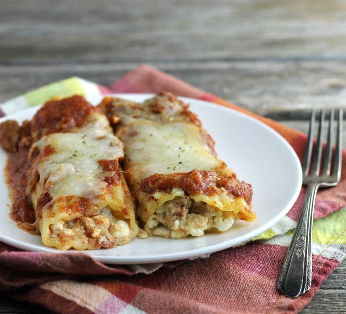 Baked Italian Sausage Manicotti