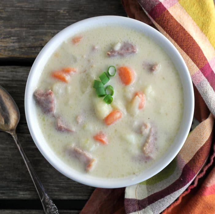 Ham Bone Potato Soup 