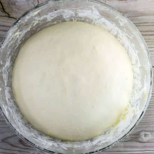 Bread dough that is ready to make into rolls.
