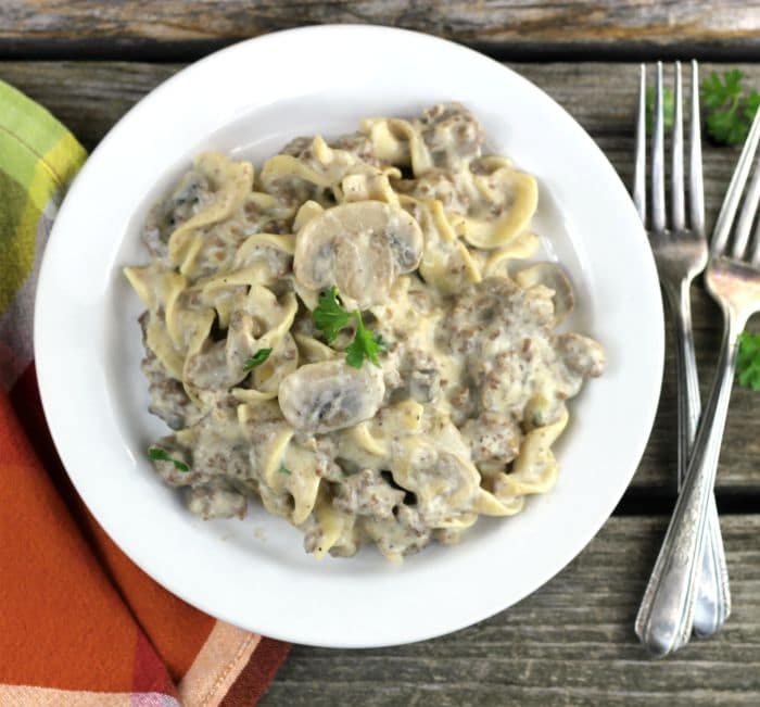 Ground Beef Stroganoff Casserole