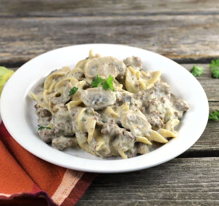 Ground Beef Stroganoff Casserole