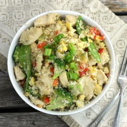 Chicken Cauliflower Fried Rice - Words of Deliciousness