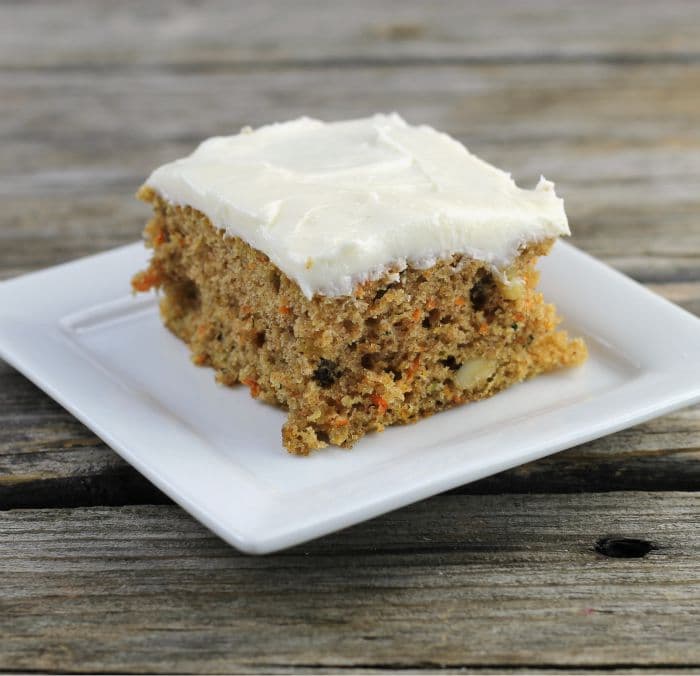 Carrot Zucchini Bars with Cream Cheese Frosting