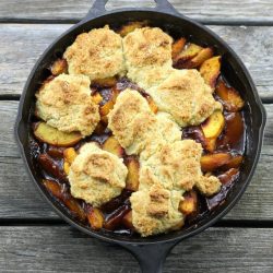 Cast Iron Skillet Peach Cobbler